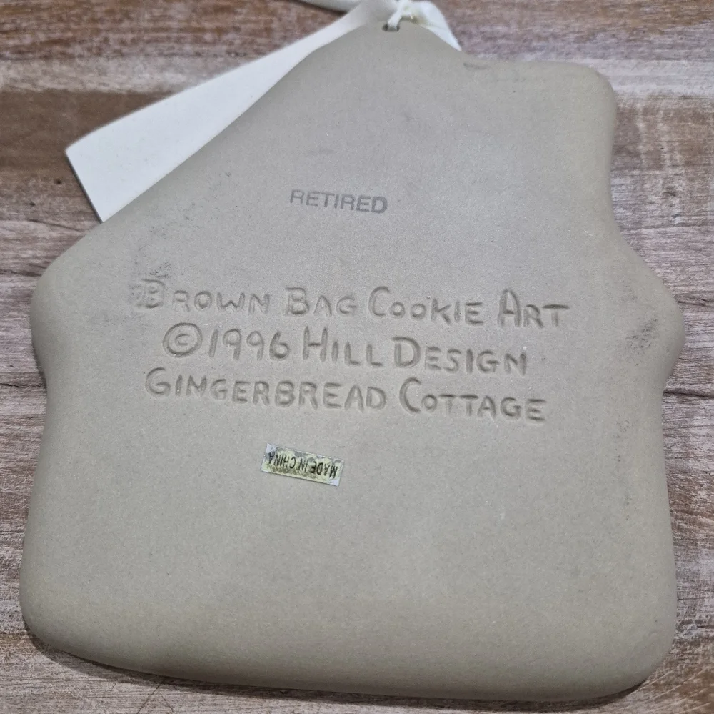 Vintage 1996 Brown Bag Cookie Artt Gingerbread House Cookie Mold With Recipes